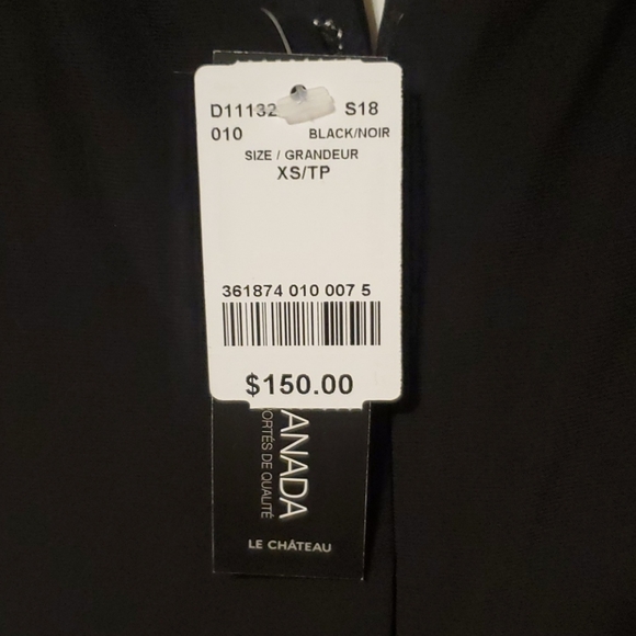 Black Knit deep v-neck gown (never worn, tags on) - Picture 4 of 4